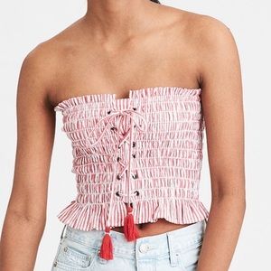American Eagle Stretchy Tube Top Crop Top Sz M